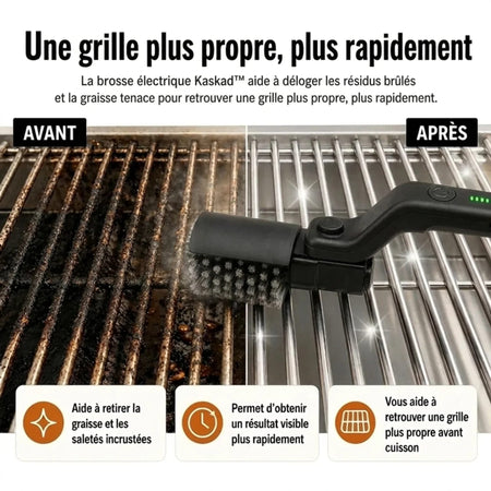 Brosse Électrique pour BBQ Kaskad™ – Nettoyage Rapide et Sans Effort